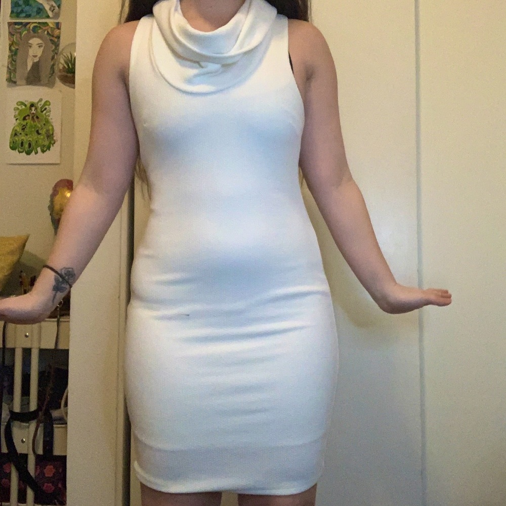 Fitted Dress W/ Baggy Neckline